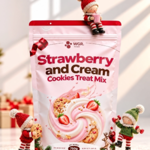 Strawberry and Cream Cookies Treat Mix