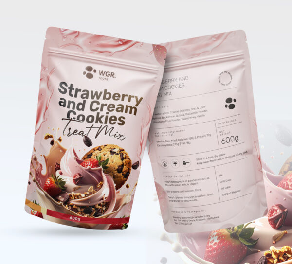 Strawberry and Cream Cookies Mega Shake Mix